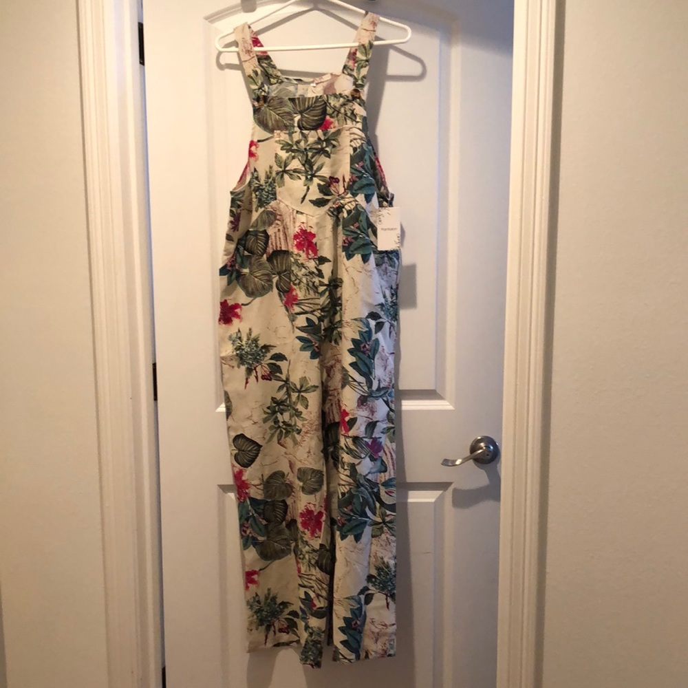 Pantalon Floral Overalls/Jumper